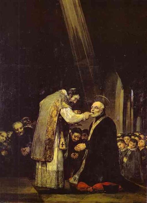 Francisco Jose de Goya Last Communion of Saint Jose de Calasanz.